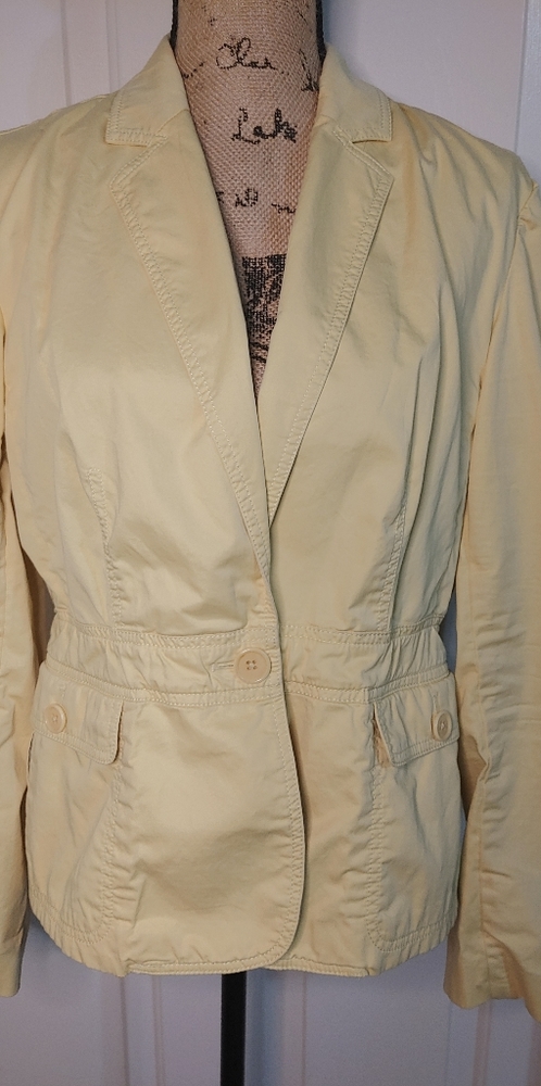 Talbots Casual Single Button Blazer Size 10 - image 1